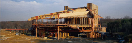 Original Construction of the Filene Center at Wolf Trap