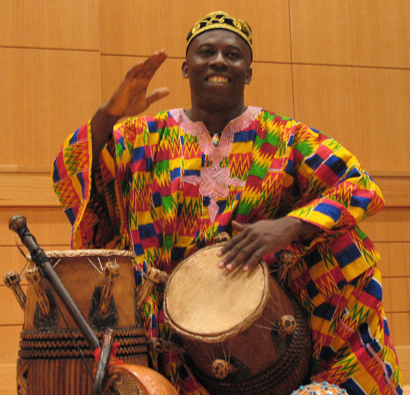 Man playing a drum