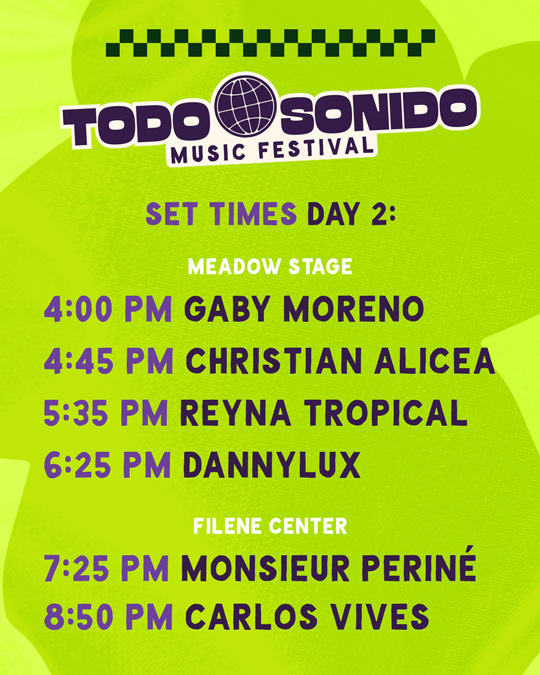 Todo Sonido Set Times Day 2
