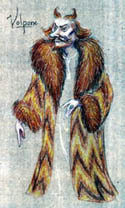 Volpone costume sketch