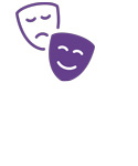 Illustration of the two performing arts masks