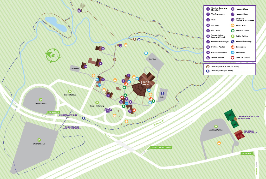 Wolf Trap Park Map