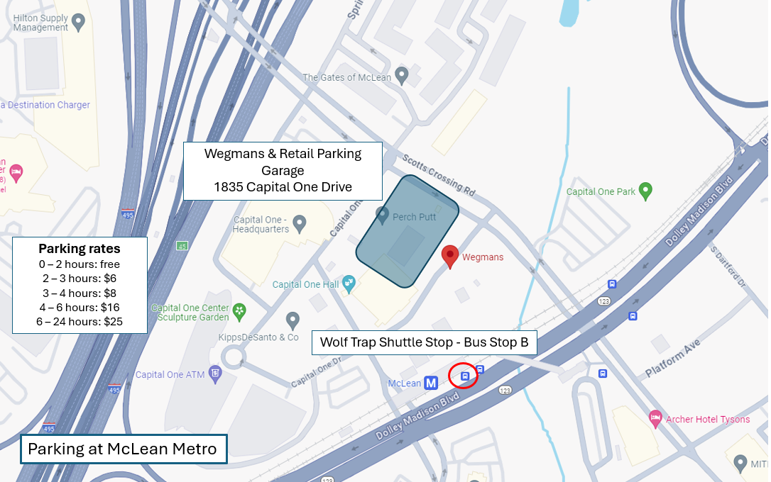 McLean parkeing map