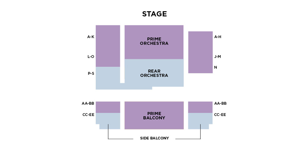 Filene Center Seating Chart With Seat Numbers